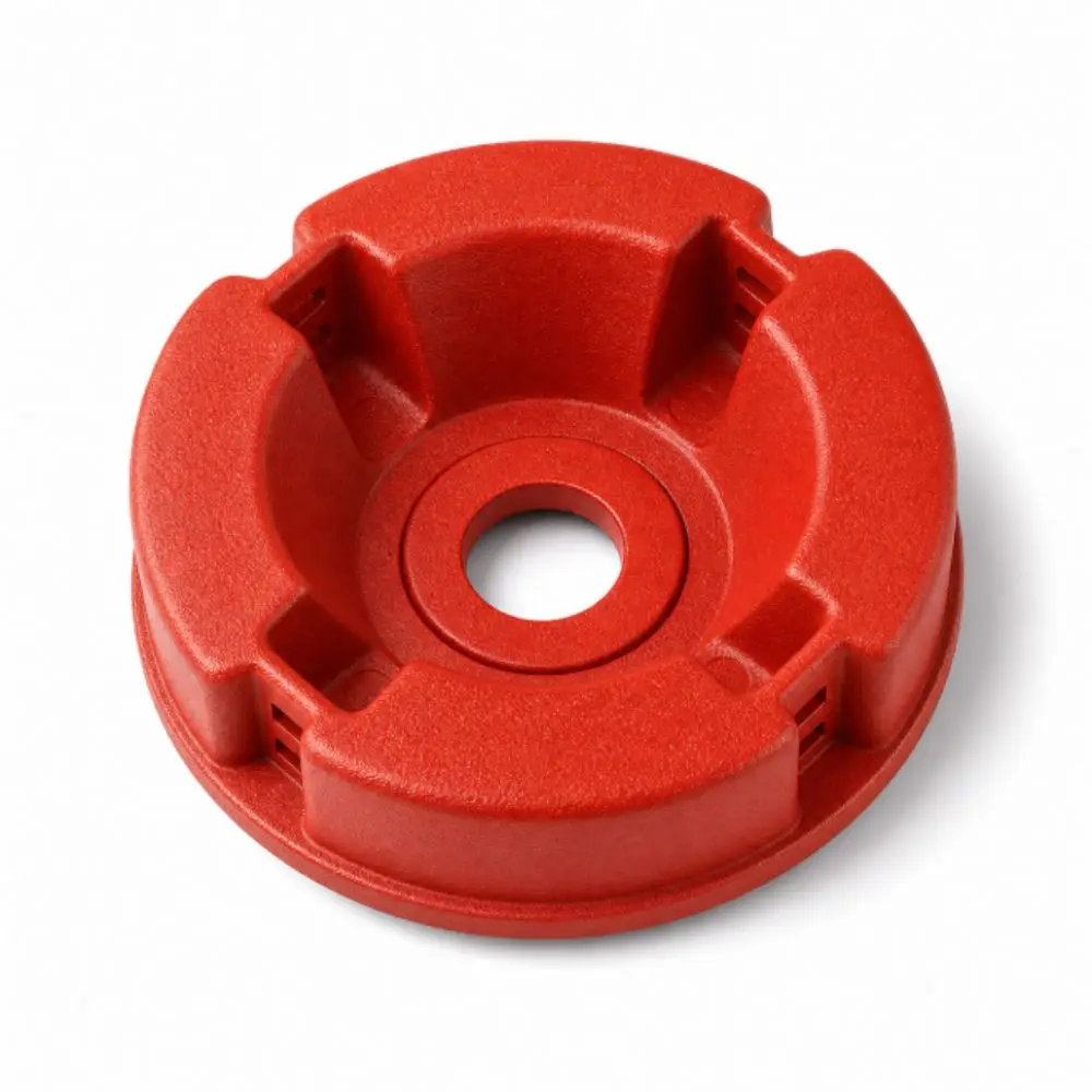 Nylon Steel Line Universal Lawn Mower Head Aluminum Alloy Base Wire Rope Through Hole Trimmer Replacement Head