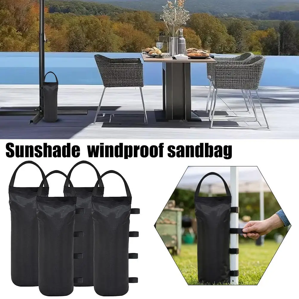 4Pcs Camping Outdoor Tent Foot Sandbags Garden Gazebo Foot Leg Fixing Equipment 420D Oxford Fabric Waterproof Camping Equipment