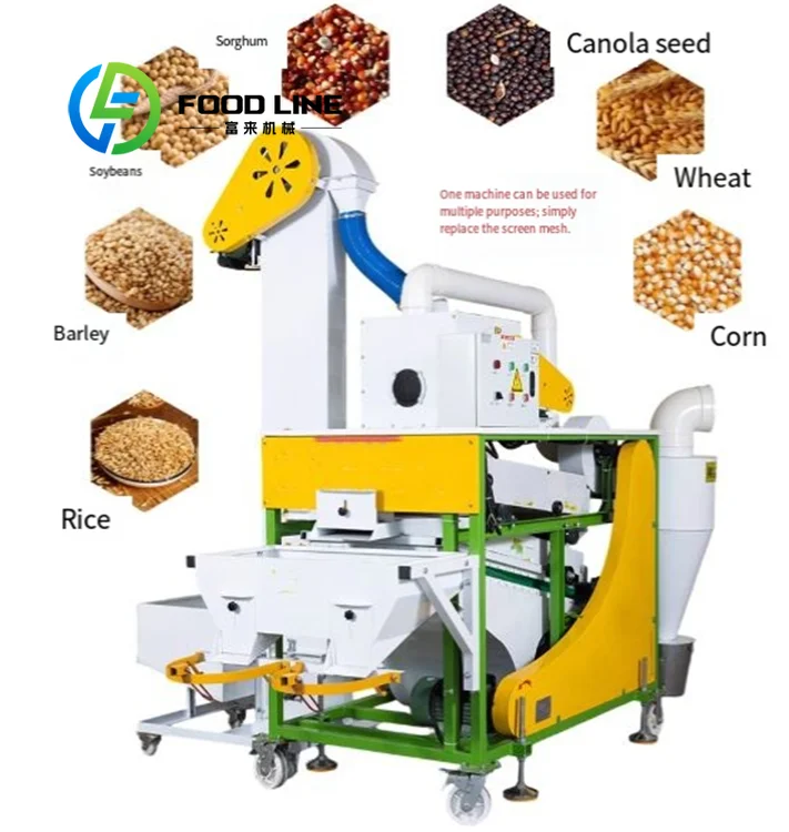Semi Automatic Grain Seed Cleaning Machine Manual Auxiliary Feeding Cost Effective For Medium Scale Farm Use