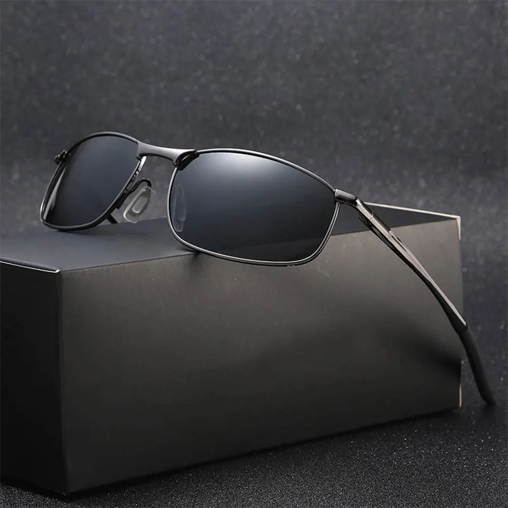 Brand Polarized Sunglasses Metal Frame Square Classic Male Sunglasses Men Driving Sun glasses Shades Goggle High Quality Glasses