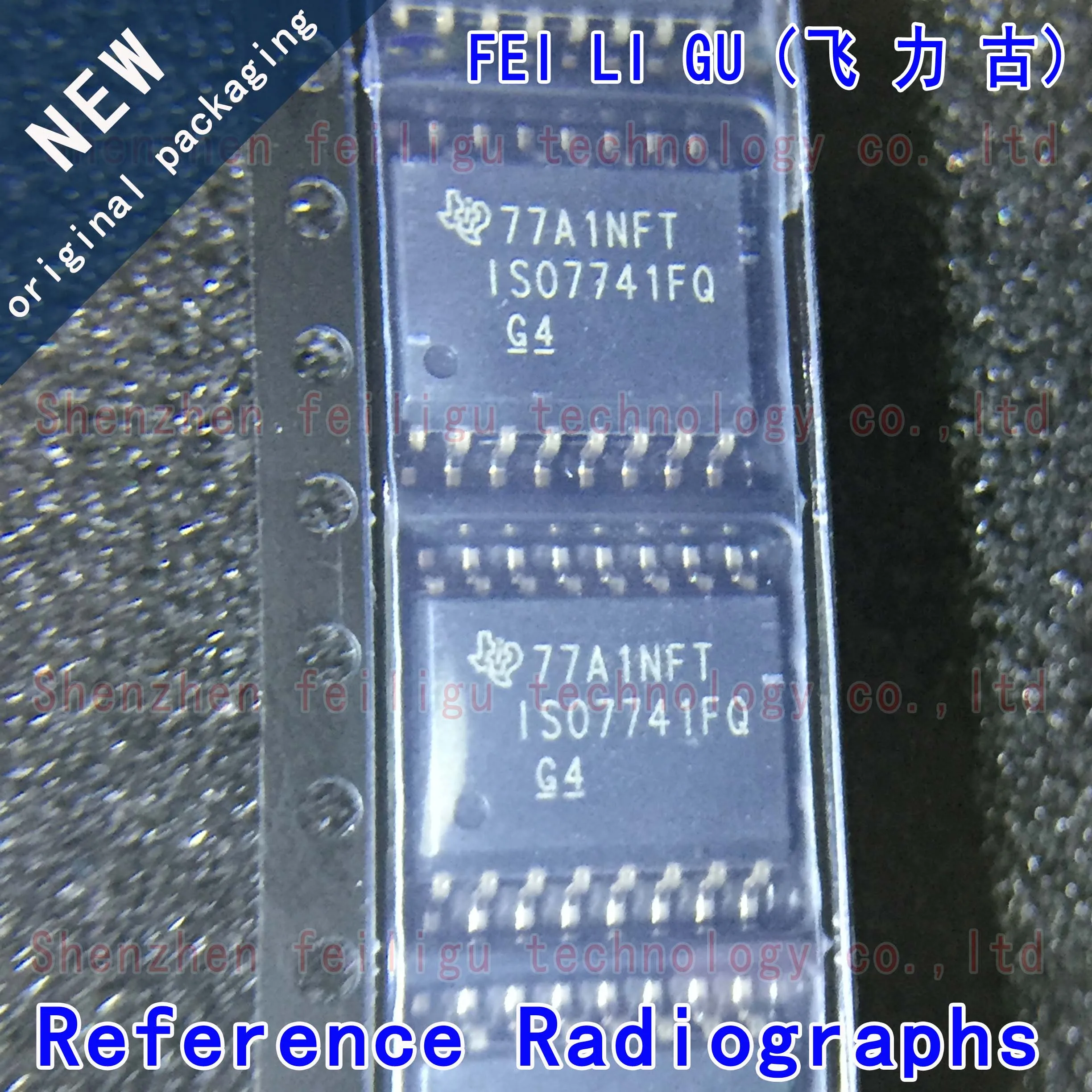 5 ~ 50ชิ้น100% ISO7741FQDWQ1 ISO7741FQDWRQ1ใหม่แพ็กเกจ ISO7741FQ: SOP16ชิปตัวแยกดิจิตอลอเนกประสงค์