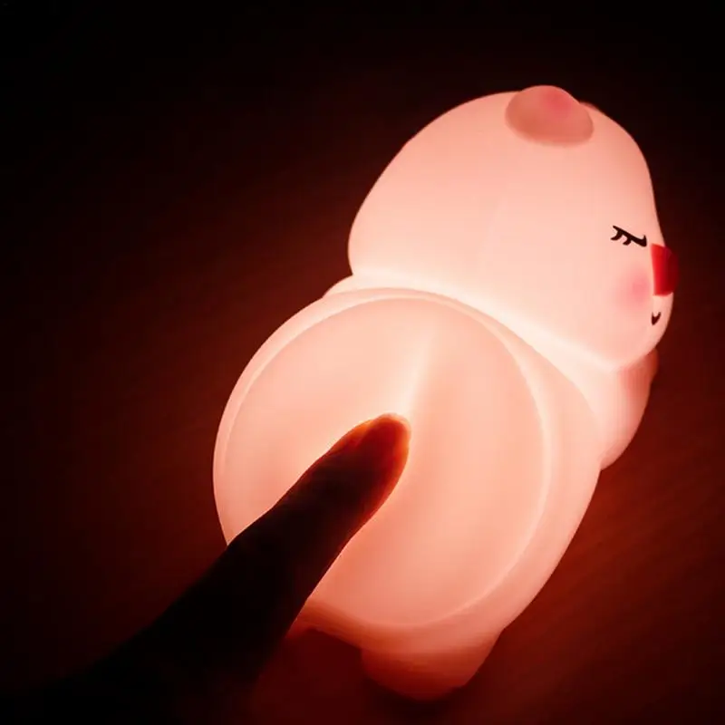 Veilleuse LED tactile aste pour enfants, lumière de chevet, veilleuses d'animaux endormis, chambre à coucher