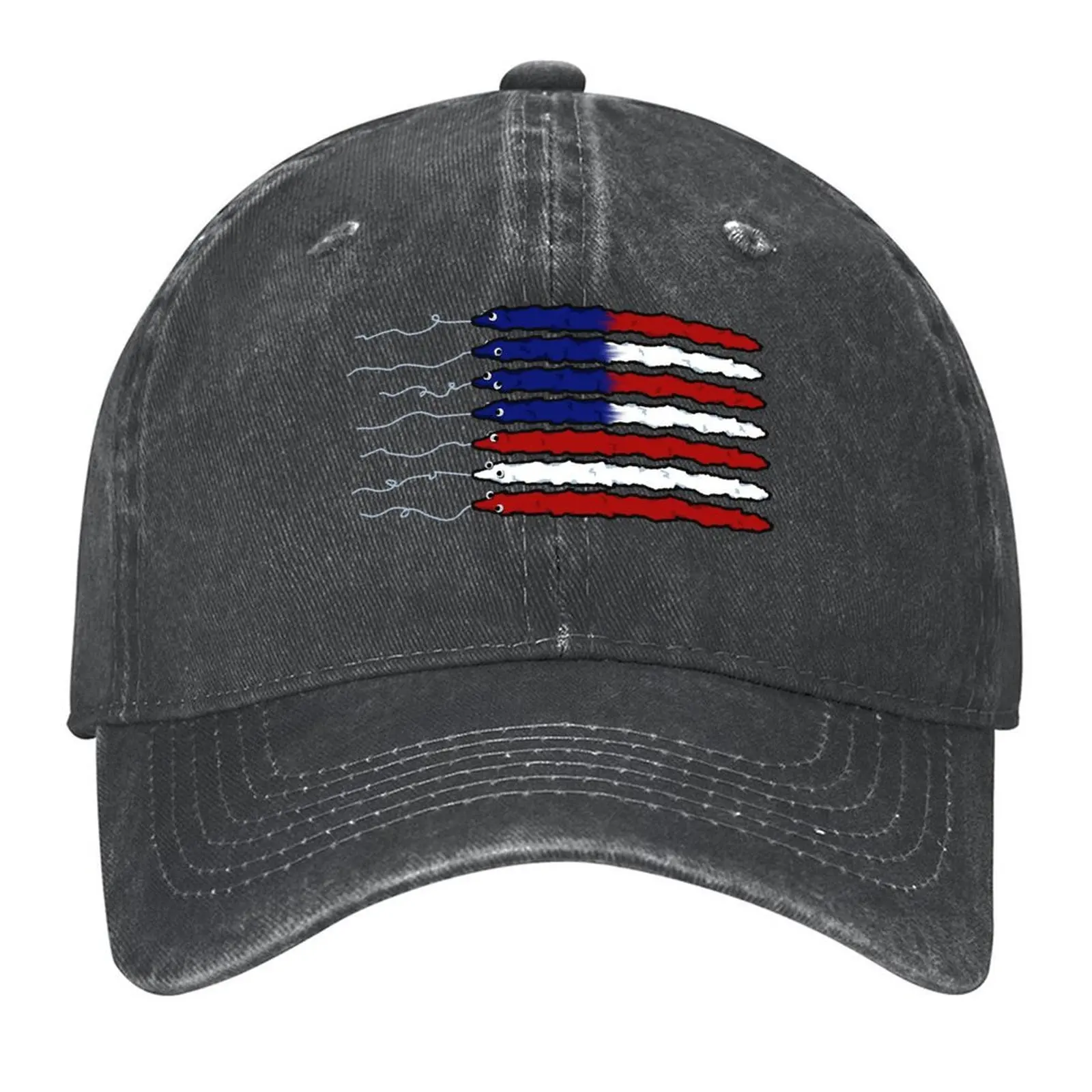 

Happy Fourth of July from worms on a string Baseball Cap Sports Cap derby hat Horse Hat black Caps Women Men's