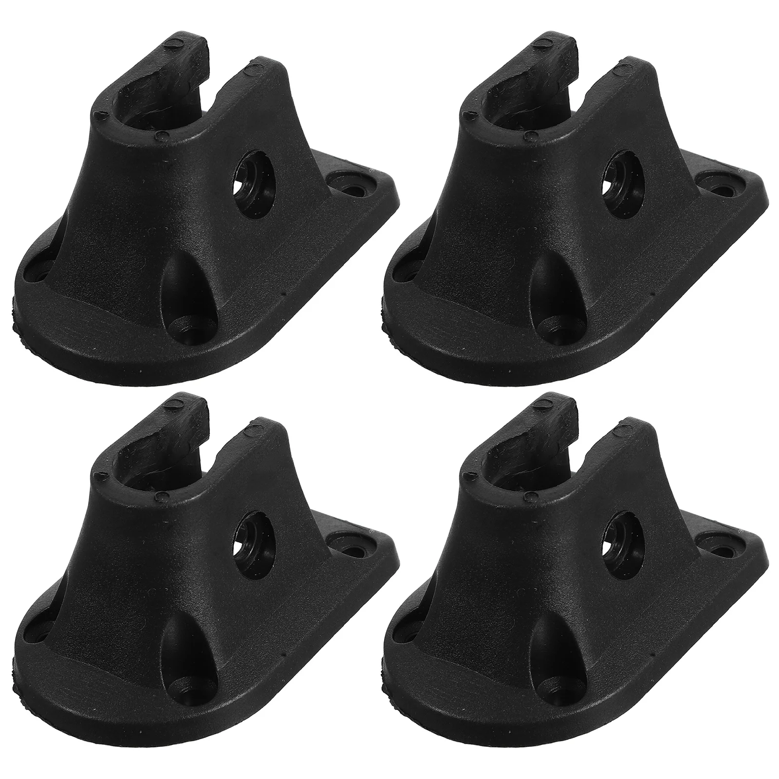 

4Set Folding Table Leg Brackets Portable Black Metal Connectors Easy Install Reliable Support for Folding Tables Outdoor Camping