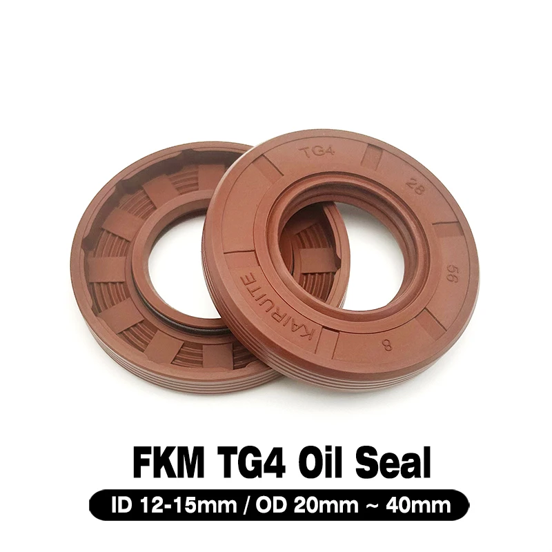 

Кофе FKM Фторкаучук TG4 Скелетное сальник ID12-15 мм OD 20 ~ 40 мм Высокая термостойкость Износостойкое для авто/машинного уплотнения