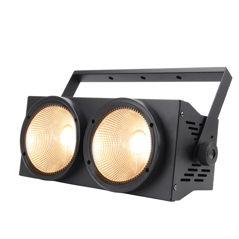

200 Вт COB Par Light Audience Blinder Lights Холодный/теплый белый DMX512 Шайба Сценический эффект Вечеринка Свет для DJ Дискотека Свадебный бар