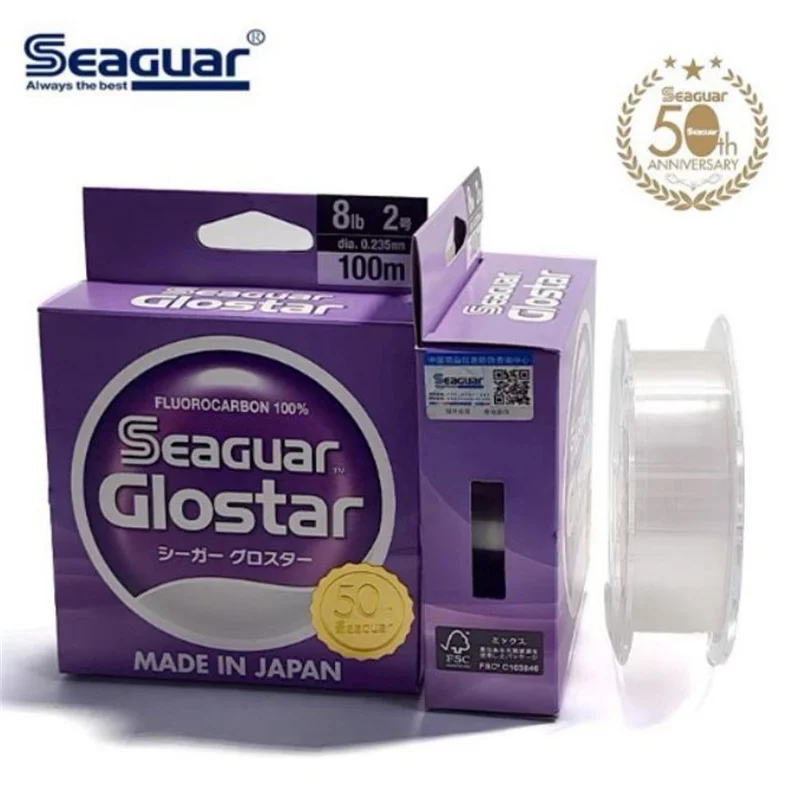 

Seaguar Japanese Fluorocarbon Fishing Line 60/100m Long Casting Strong Tensile Front Guide Line Fishing Tackle Supplies