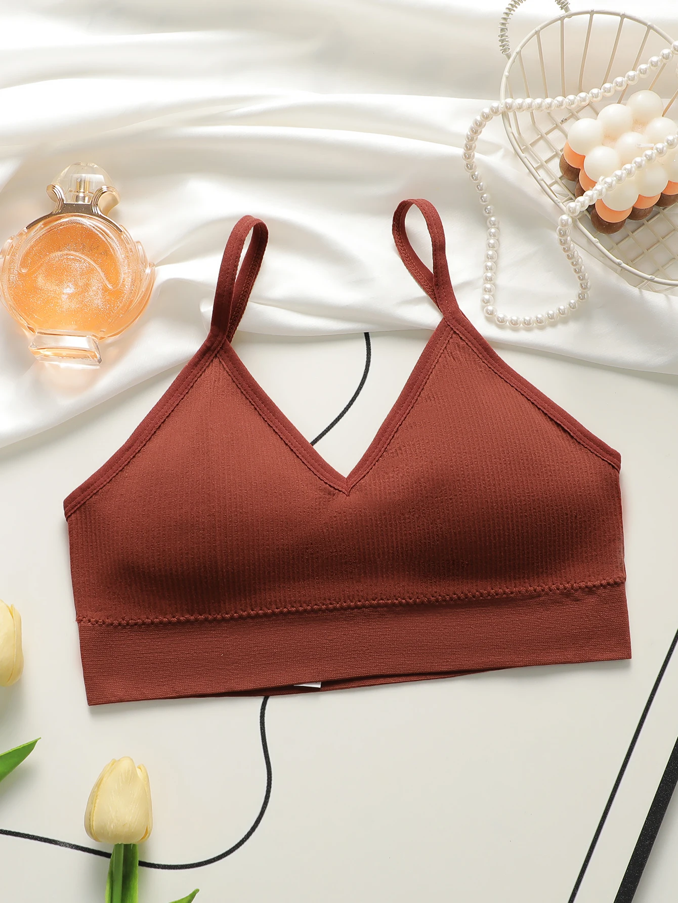 Four Colors U-shaped back Women's seamless comfortable single-layer thin detachable chest cushion sports bra Z2002