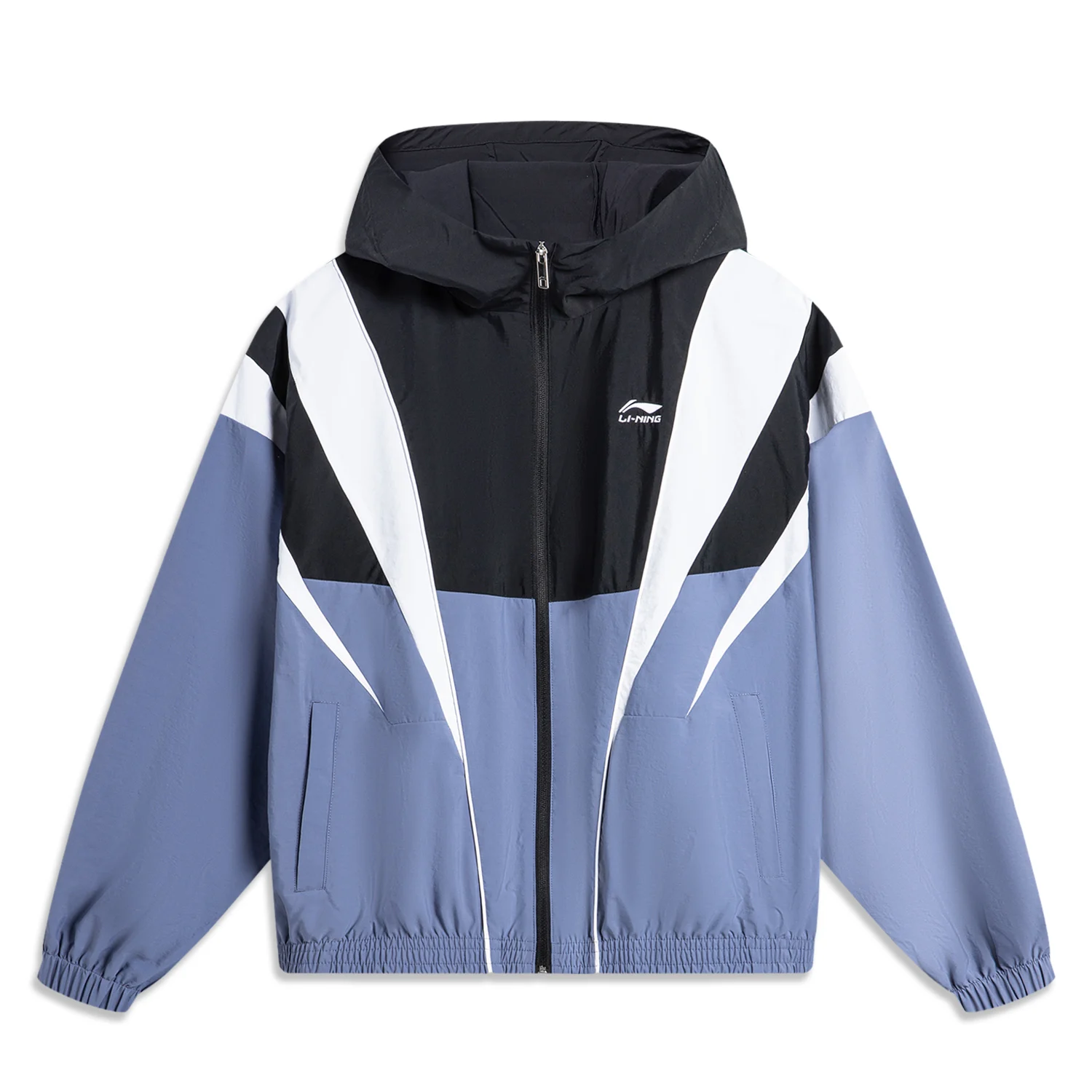 Li-Ning Men Sports Style Hooded Windbreaker Loose Fit Jacket AT PROOF SMART 100%Nylon Pockets Comfortable Leisure Coat AFDU033