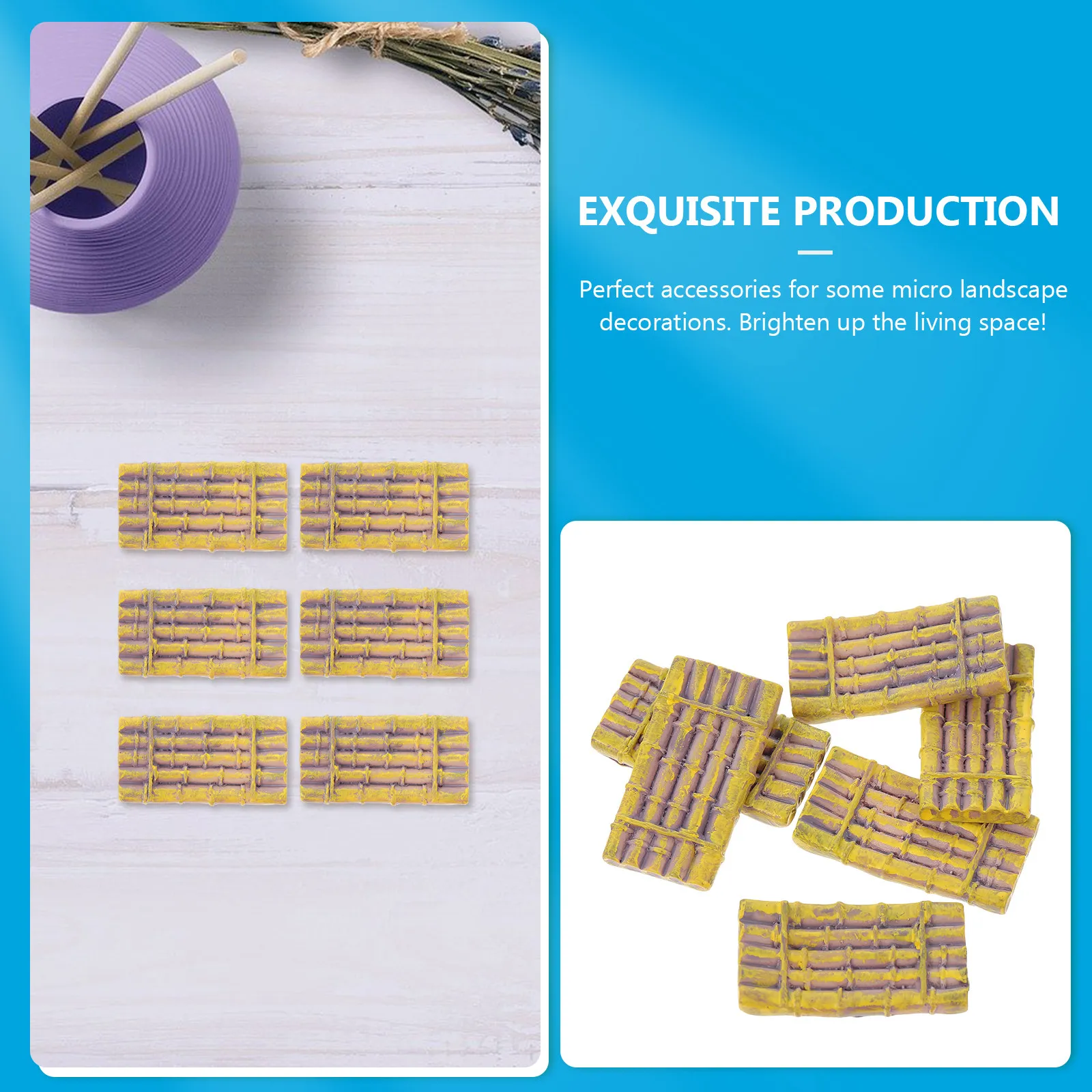 

Набор из 6 миниатюрных лодок-плотиков из смолы для декора аквариума, ландшафтного дизайна, статуэток-лодок для DIY-фотосъемки и оформления сцен