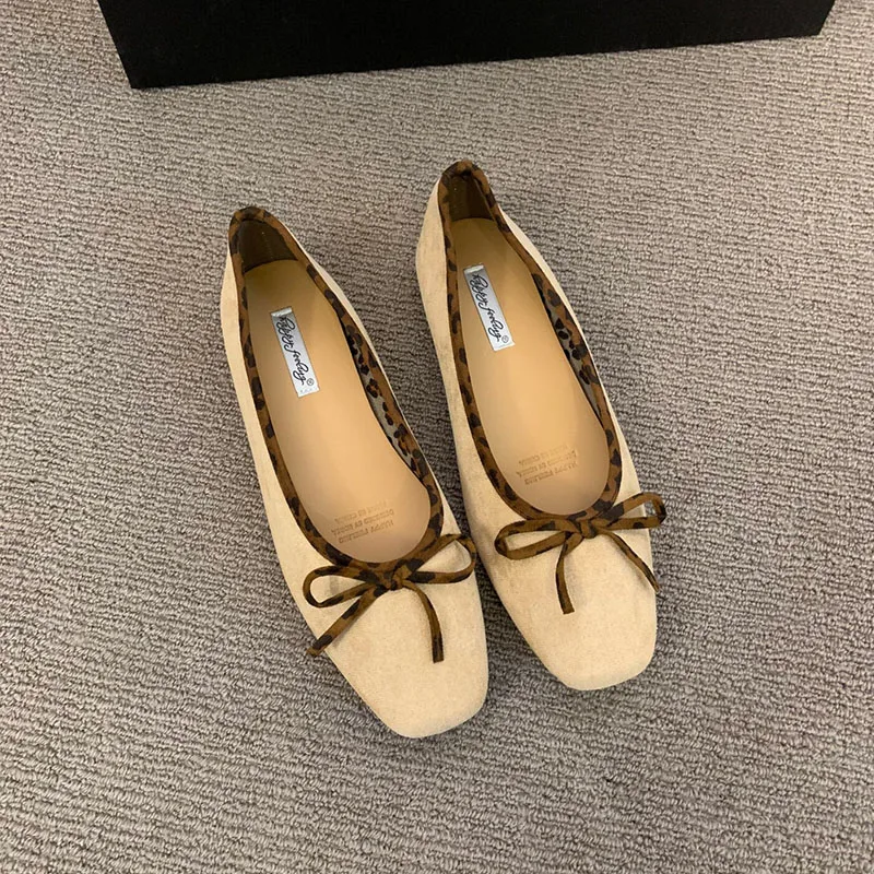 Weiche Damen-Flats mit Schuhen, neu im Frühling und Herbst, flache modische Schuhe mit Schmetterlingsknoten für Damen, Slip-On-Schuhe. – Detail 8