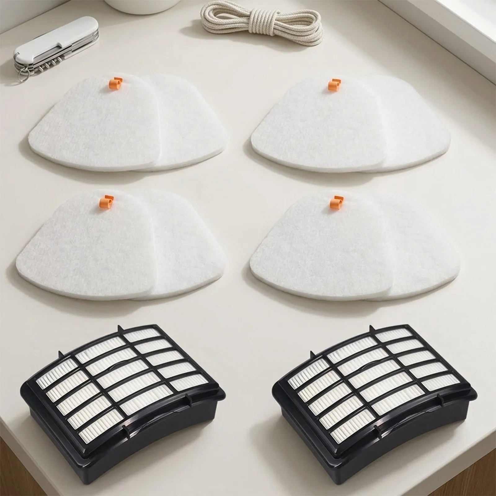Vacuum Cleaner Part Felt Filter Filter Set Household Supplies 1 Set for navigator for lift-away XL White Color Brand New