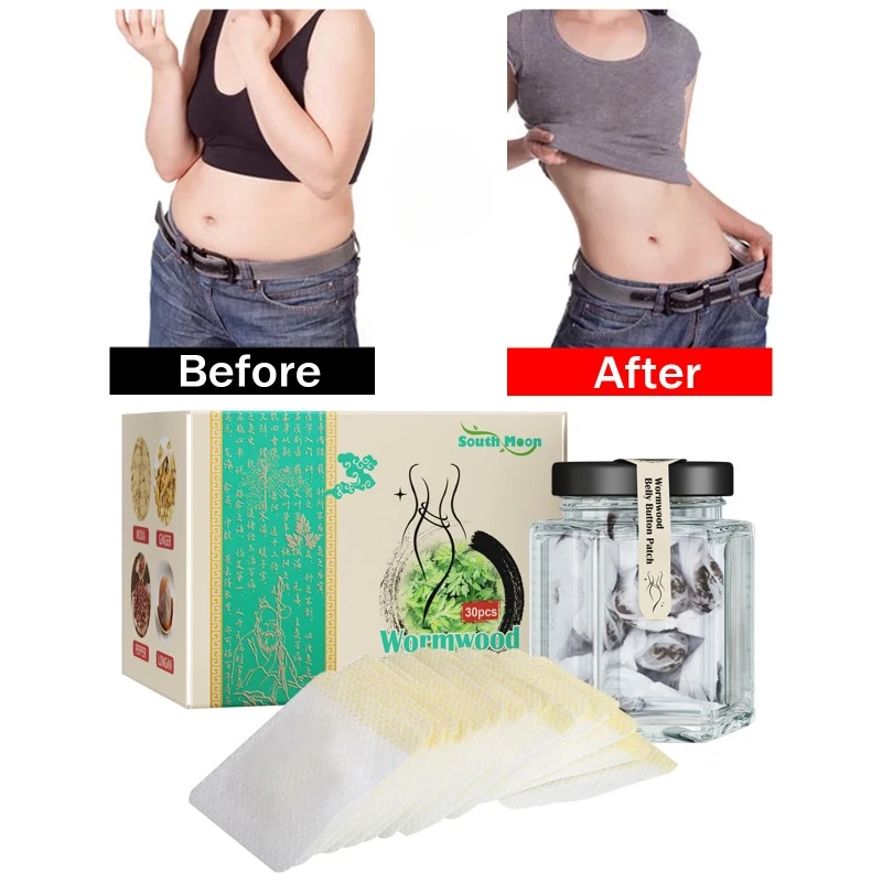 Wormwood Big Belly Slimming Patch Fast Burning Fat thin Thigh Lose Weight Detox lift firming Abdominal Navel Sticker health care