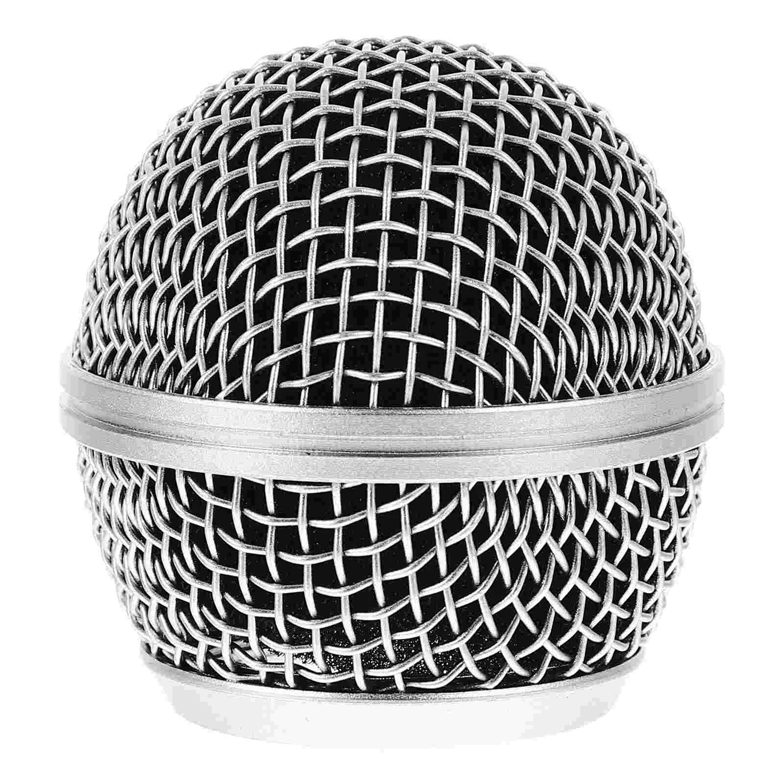 Headsets Round Mesh High-end Silver Semi-steel Microphone Anti-collision Sandblasting Capsule (silver) Microphones