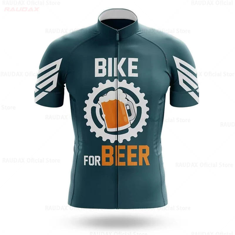 2023 Beer Cycling Jersey Funny Women/Men Summer Short Sleeve Cycling Shirt Mountain Road Bike Cycling Tops Quick-Dry Bike Jersey