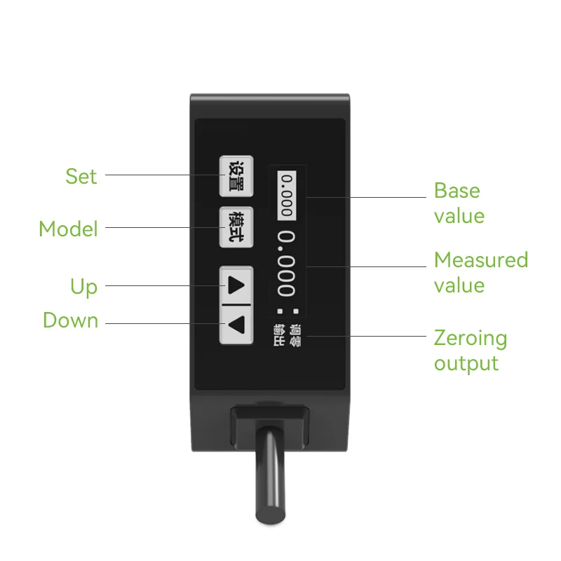 Akusense triangulation type of motion sensor 100mm distance measuring sensor automation