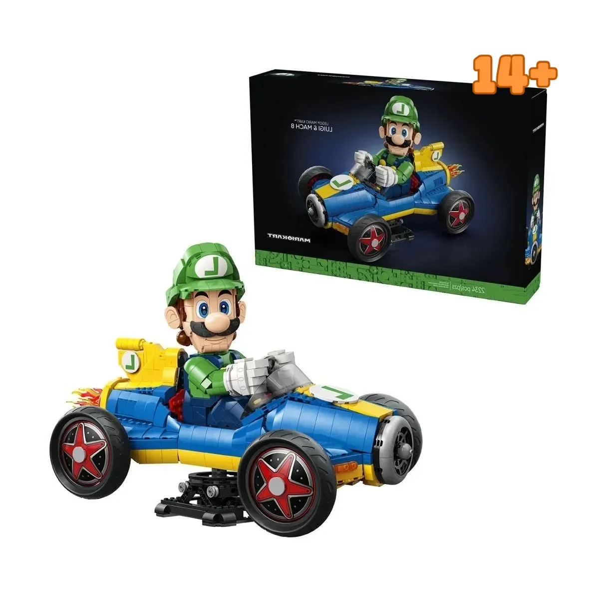 Disney Unique 72050 Collectible Racing Kart Ornament Building Blocks Family Fun Collection Display Holiday Party Favors