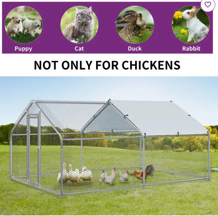 

4X3X2M Coop Farm Bird Rabbit Pig Duck Running Chicken Cage large chicken coops