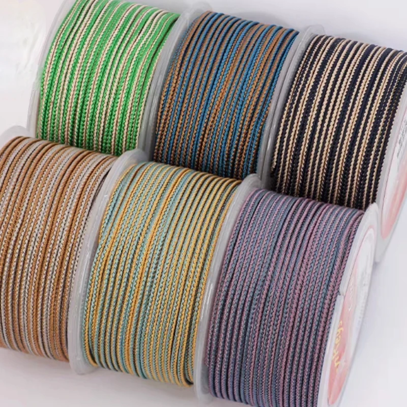 Advanced 2.5mm Hand Woven Ruyi Rope Safety Buckle Pendant Hanging Rope Tianzhu Jade Pendant Pendant Rope Necklace Thread DIY