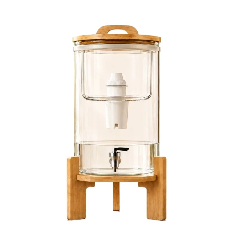 For Filter Water Purification Bucket, Household with Faucet Large-capacity Multi-layer Filtration