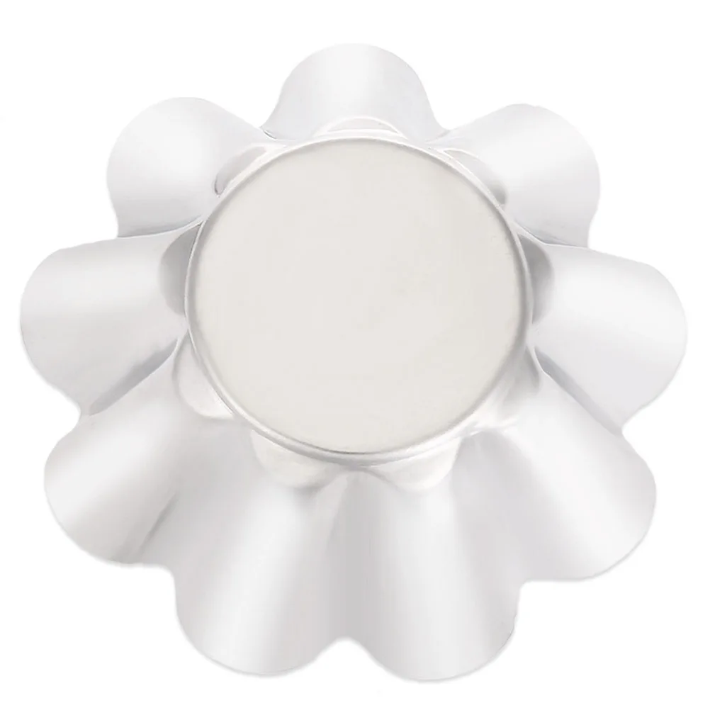 

6Pcs Stainless Steel Chrysanthemum Tartlet Mold Non Stick Mini Egg Tart Baking Cups for Pastries Muffins Cupcakes Tart Mold