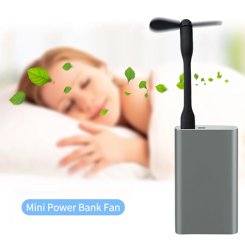 USB Small Fan Flexible Bendable Fan For Power Bank Laptop PC AC Charger Portable Hand Cool Mini Fan For Computer Summer Gadgets