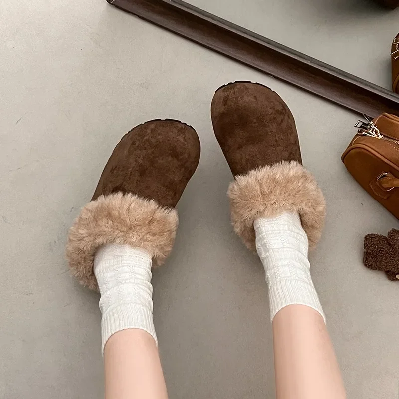 

Baotou Slippers Are Comfortable and Versatile, New Round Toe Deep Mouth Soft Sole Non-slip and Wear-resistant Flat Shoes