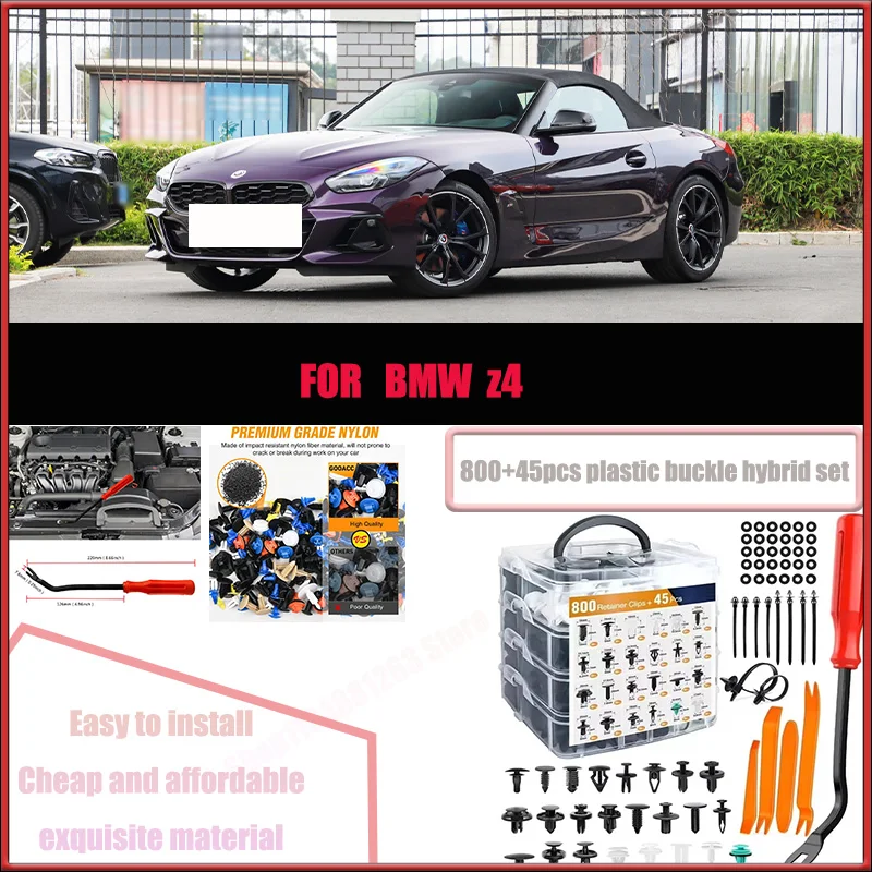 

For BMW z4 Jeep Buick Porsche Toyota Car Plastic Retainer Clips Kit 800+45pcs Auto Fender Push Pin Car Fastener Clip Mixed Set