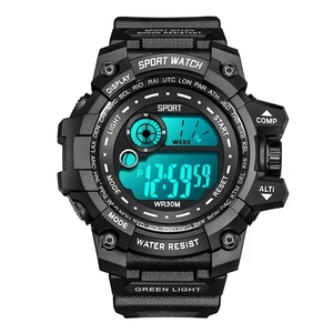 Neue Männer führten digitale Uhren Luminous Mode Sport zu dwaterproofem Wasserwasseruhren Datum Datum der Armee Militär Uhr 10 Hauptverkaufswandmauer für die Akademie - №2