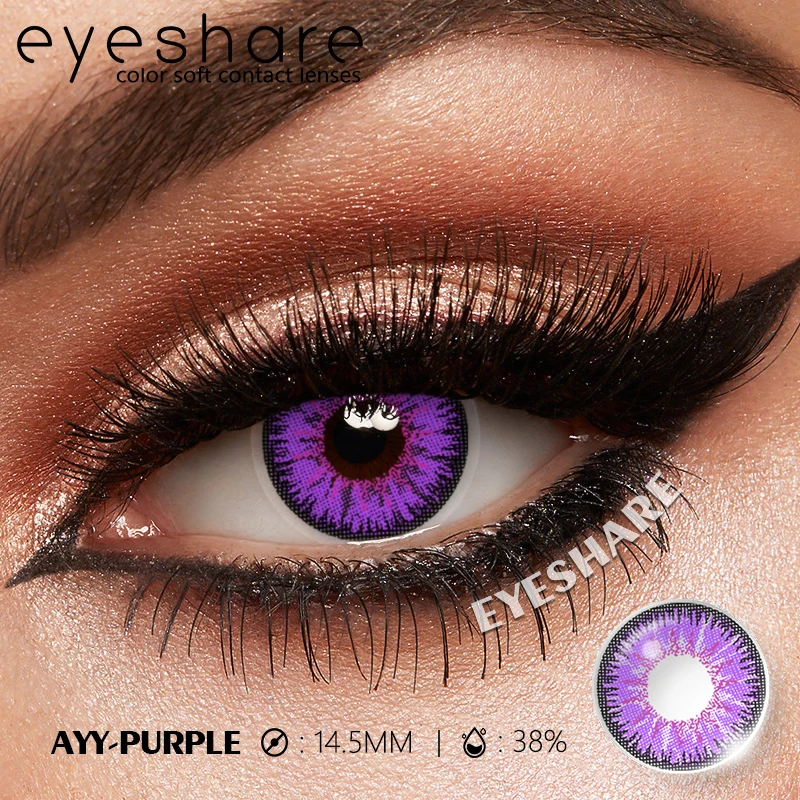 EYESHARE 1 Paar weiße farbige Kontaktlinsen für Cosplay, rote Kontaktlinsen, Anime-schwarze Augenlinsen, Halloween-Schönheits-Make-up-Linsen – Detail 23