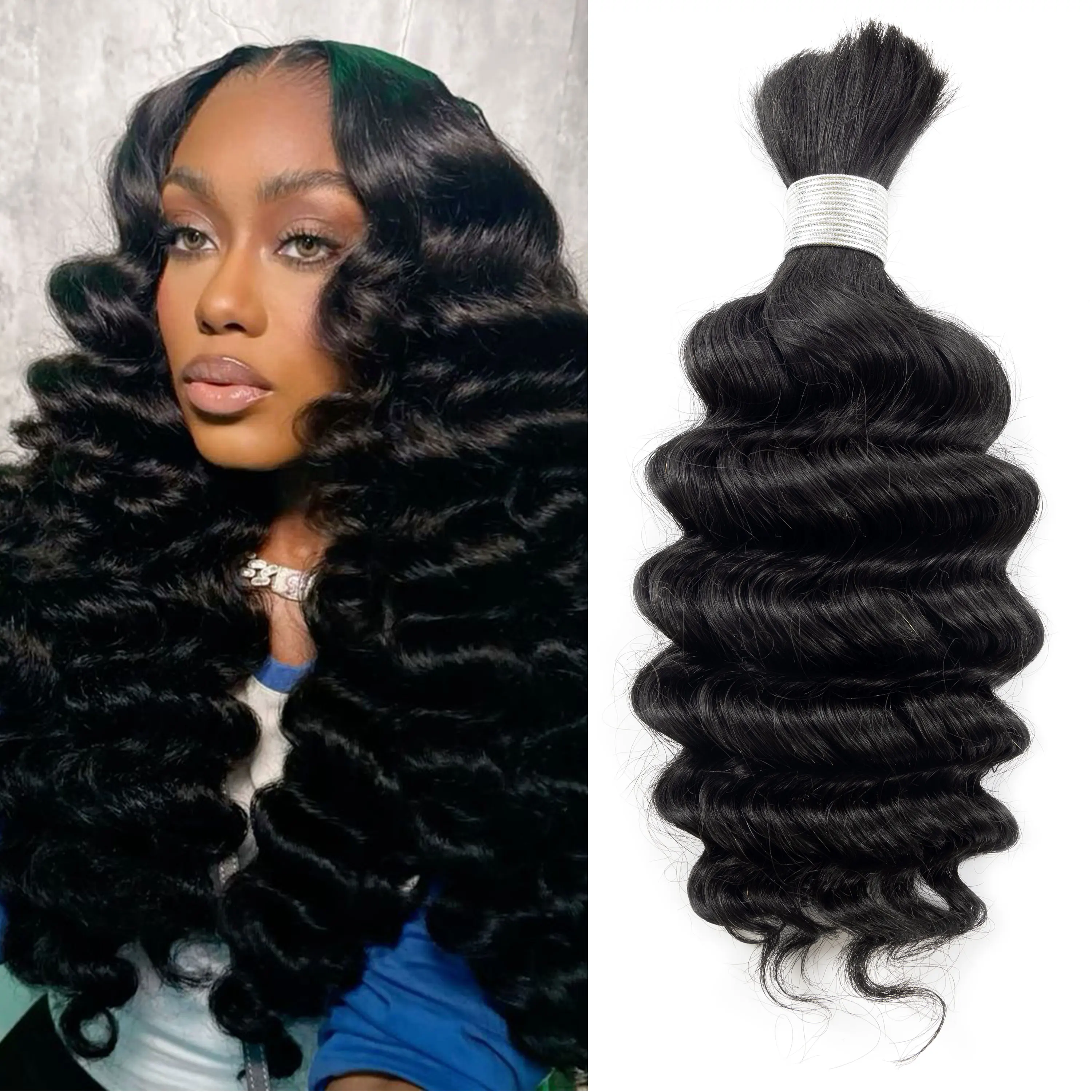 

Unprocessed Virgin Cuticle Intact Hair Bundle Vendors Bulk Double Drawn No Weft Raw Indian Human Hair Extensions