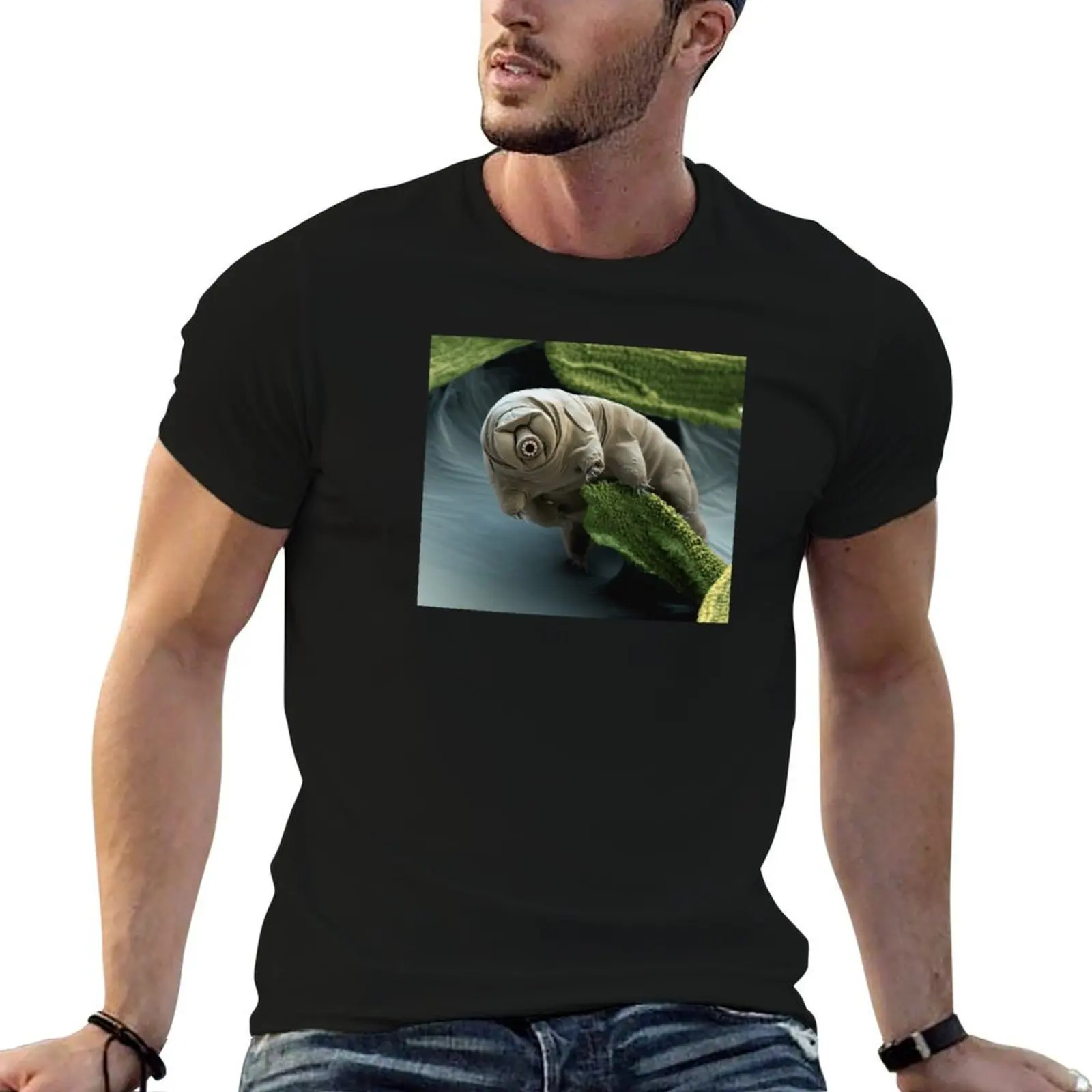 

Water Bear or Tardigrade Under the Microscope T-Shirt t shirts for man graphic tees essential t shirt T-Shirt
