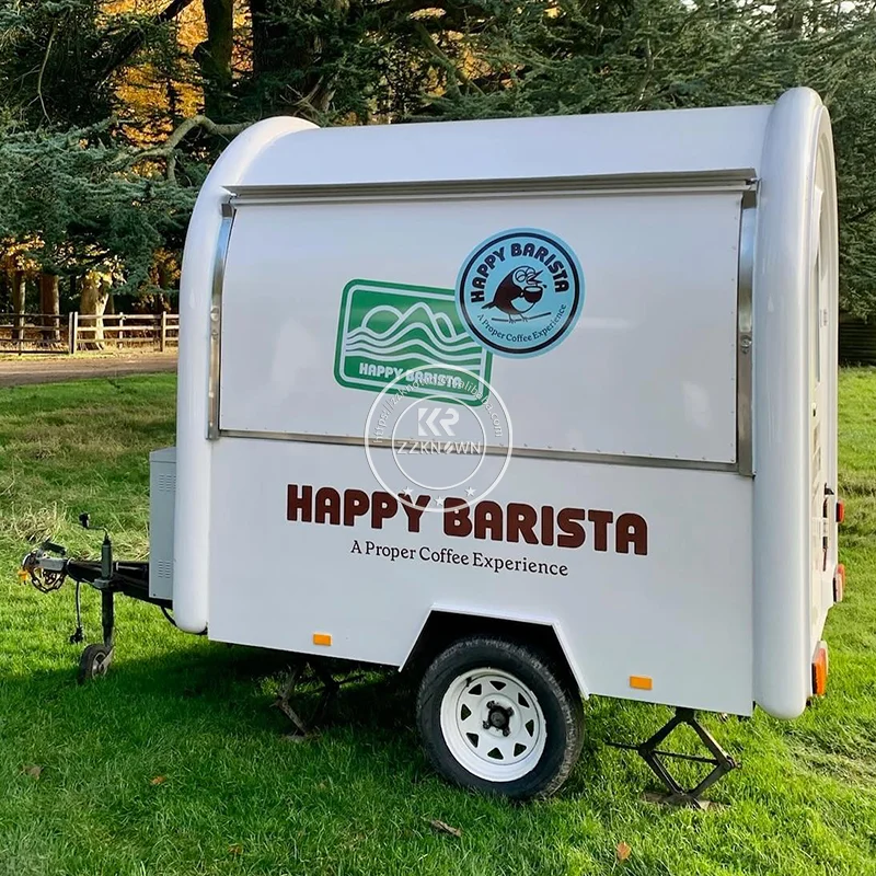 

Mobile Hot Dog Cart Snack Food Cart Trailer Ice Cream Coffee Kiosk Street Restaurant Fully Equipped Concession Food Truck