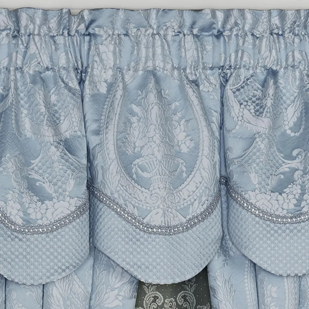 Pannelli per tende da finestra da cucina, 84 pollici, bianco e nero, set da 24, trattamento per la collezione Home Sweet