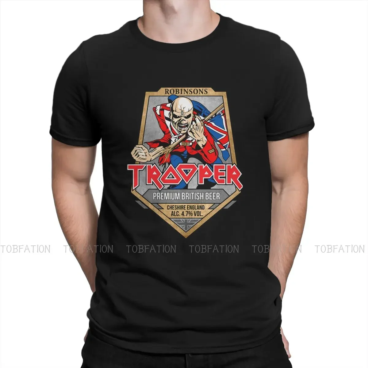 Trooper Triblend I-R-O-N M-A-I-D-E-N   Game T Shirt Vintage Teenager Alternative Loose O-Neck TShirt Top sell  Men's Tops