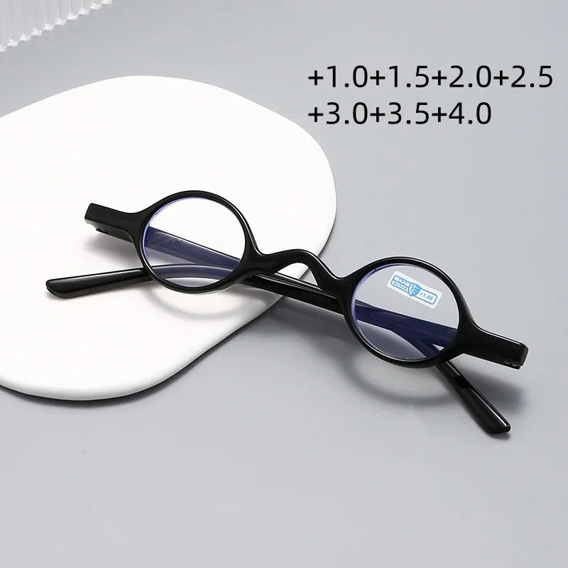 

Retro Smart Blue Light Blocking Reading Glasses Ultra Light Presbyopia Glasses Vintage Round Eyewear Women High End Eyeglasses