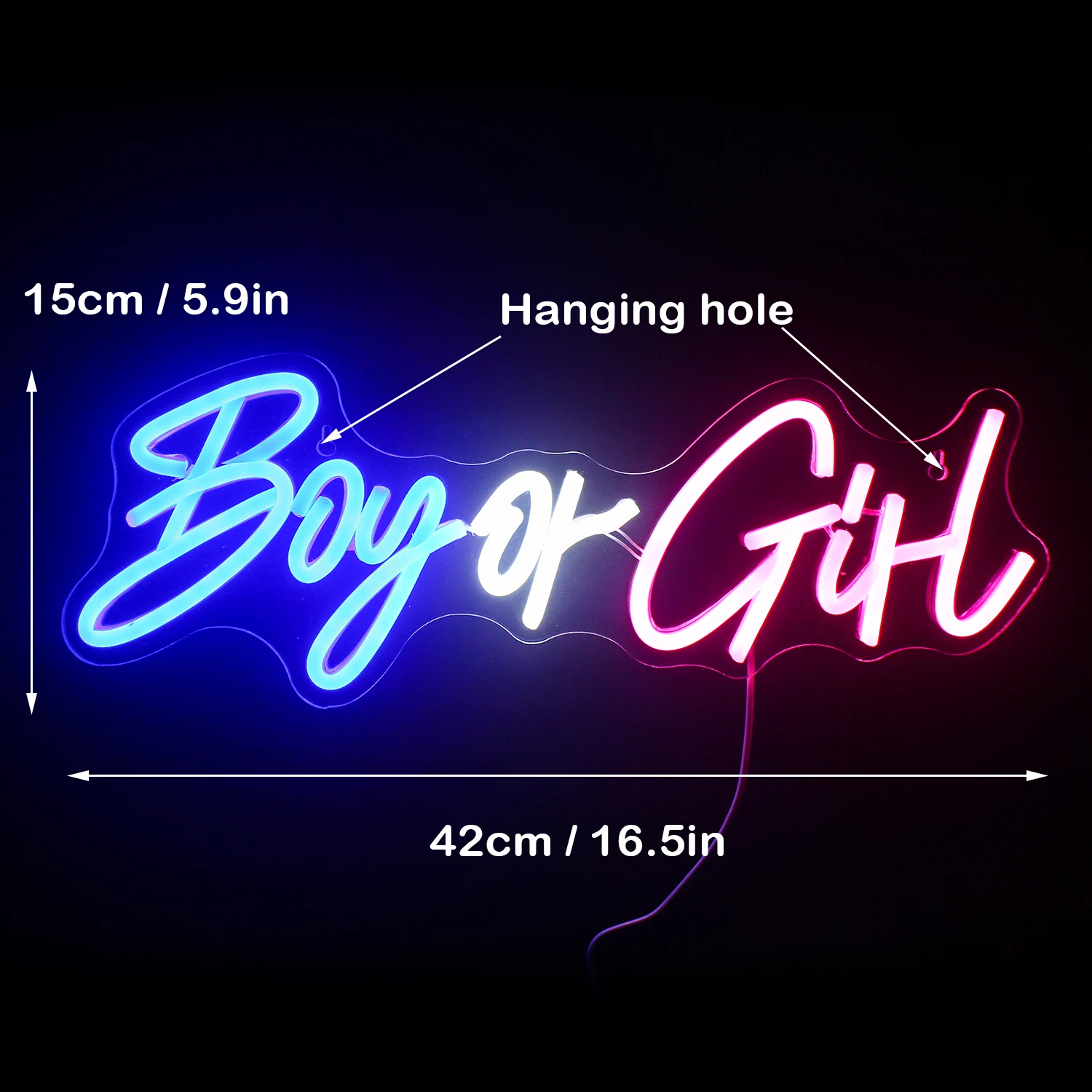 Boy or Girl Neon Light Led Luminous Wedding Banquet Western Restaurant BAR Shop Home Personality Heart Wall Decorative Neon Sign