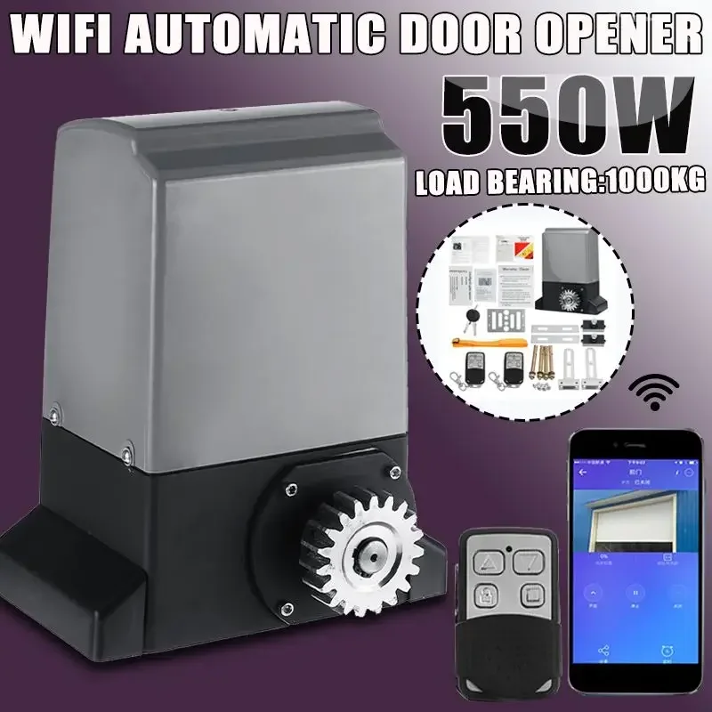 

1000KG 500W Smart Sliding Electric Gate Opener WiFi APP Control Automatic Motor Gate Operator With Remote Control Security Kit