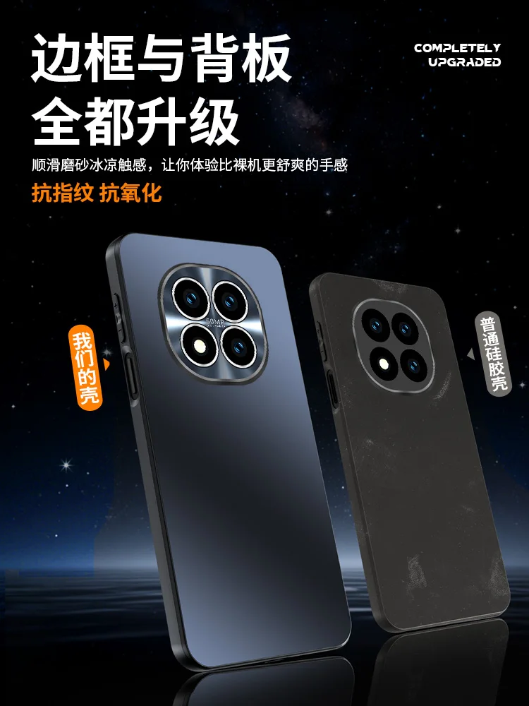 حافظة حلقية مغناطيسية ذات ملمس ثلجي صغير مقاوم للانفجار لهاتف Redmi Note15 Pro Plus غطاء tect