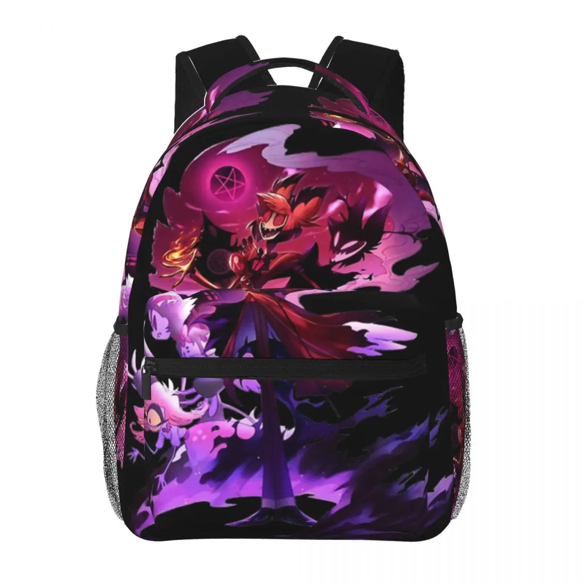 Hazbin-Hotel Alastor For Girls Boys Large Capacity Student Backpack Lightweight waterproof Backpack 16in