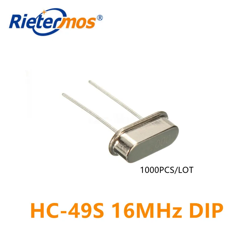 1000pcs   HC-49S 16MHz  16.000mhz 20ppm 20pF DIP quartz resonator  made in China