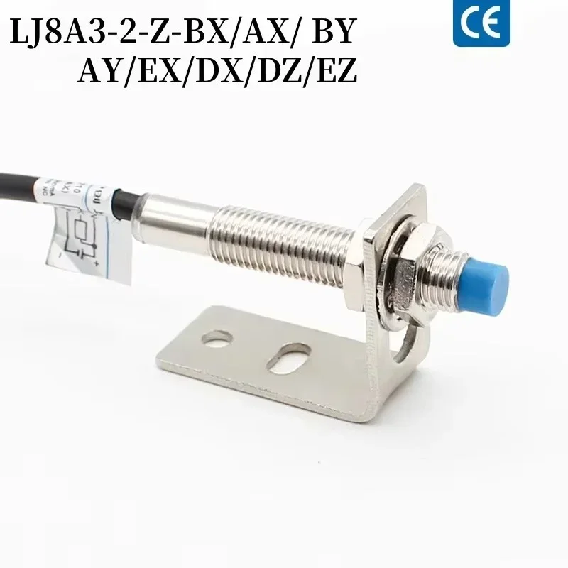 LJ8A3-2-Z M8 Inductive Proximity Switch PNP/NPN NO NC 2mm Detection Distance BX AX by AZ CX DX - Electronic Sensor