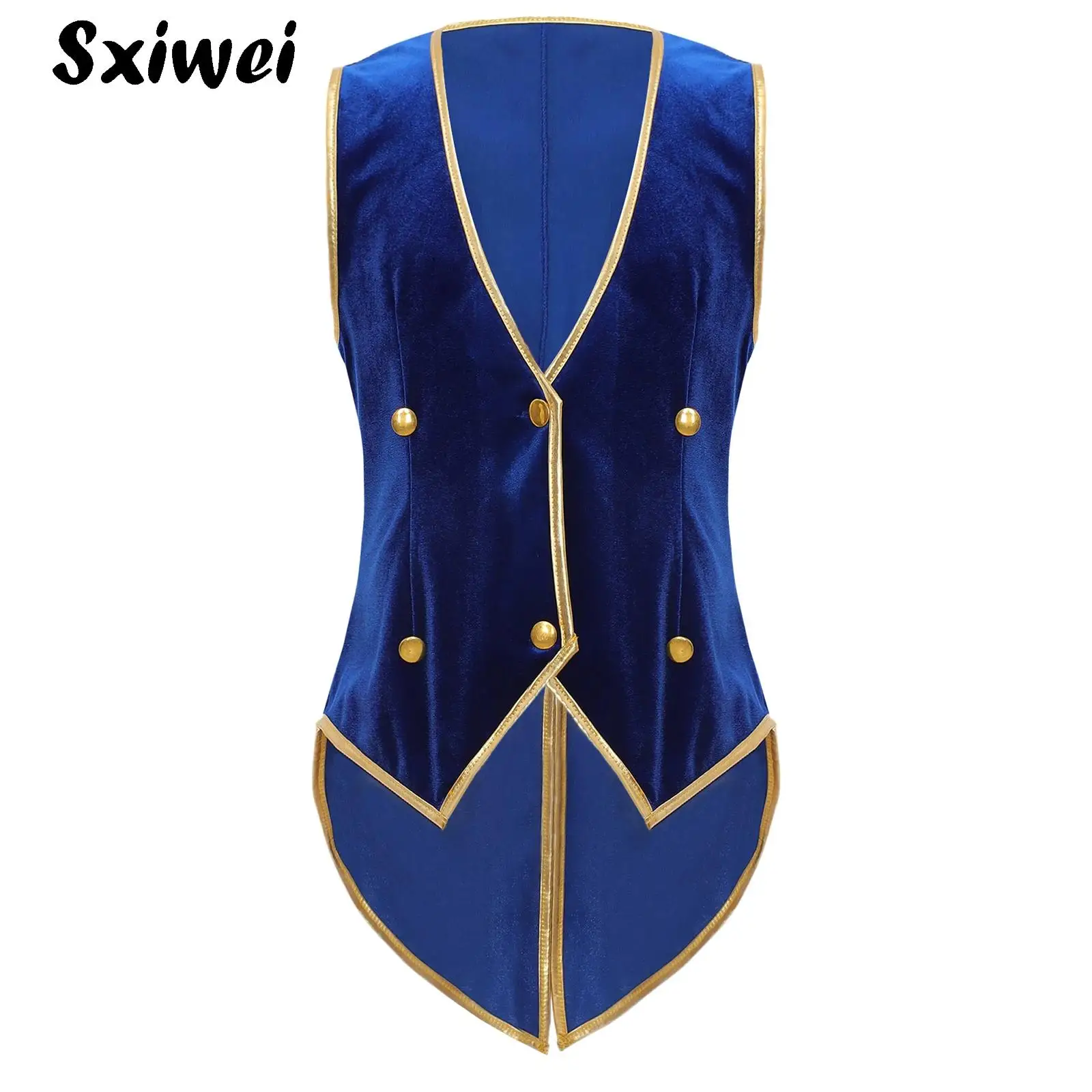 

Kids Boys Medieval Renaissance Vest Waistcoat Halloween Party Gothic Steampunk Victorian Gentleman Outwear Velvet Tuxedo Tops