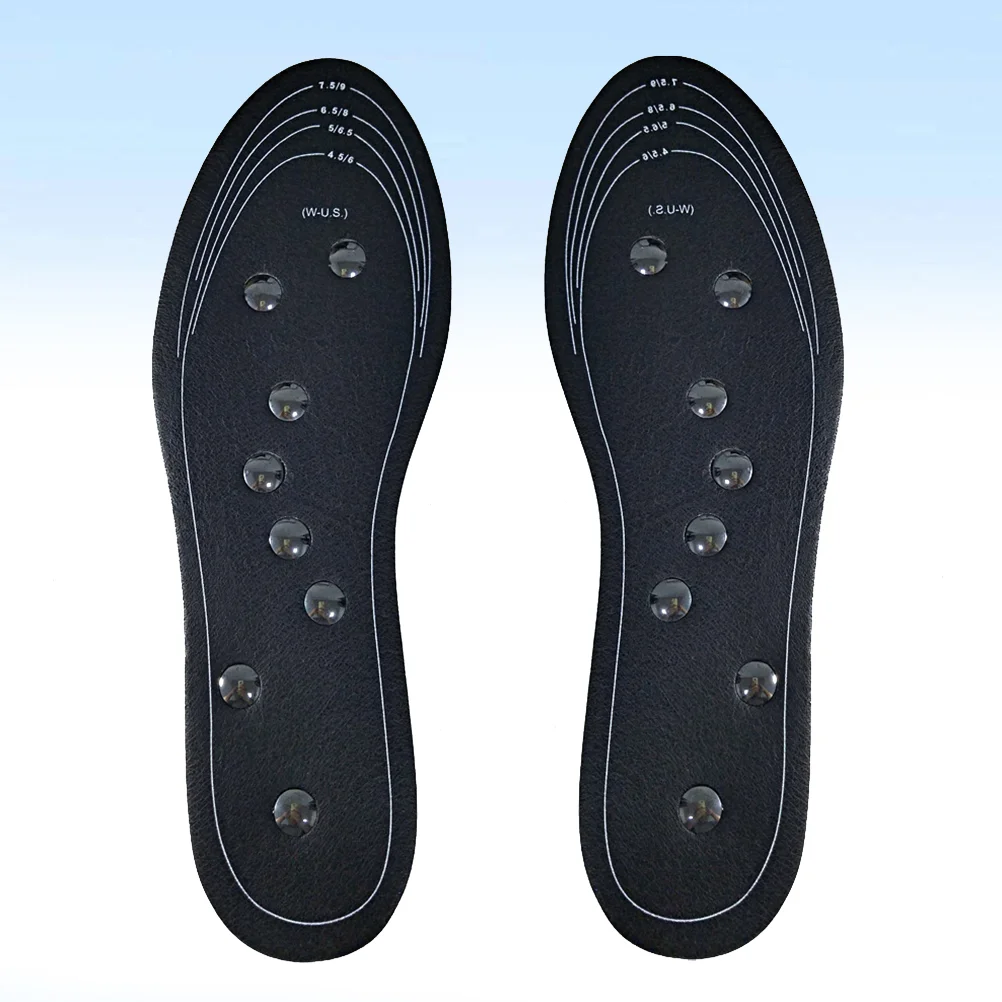 

1 Pair Cuttable Shoes Cushions Magnetic Therapy Insoles Cuttable Shoes Pads Foot Care Insoles for Men Women (Size S)