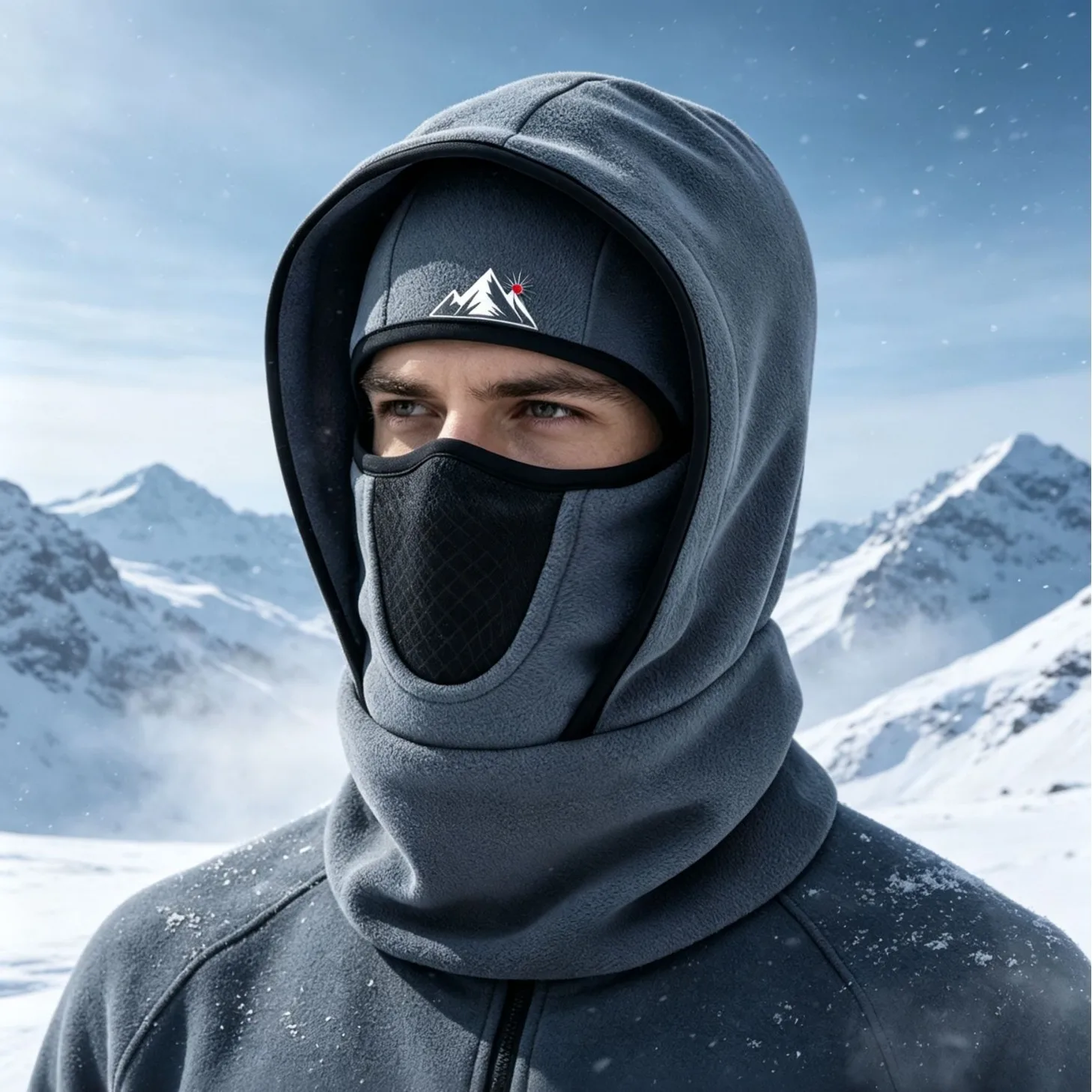 Outdoor Polar Fleece Balaclava, Winter Windproof Face Protection Hood, Cycling, Skiing, Mountaineering, Warm All-In-One Hat, Neck Cover, Face Mask for Men and Women