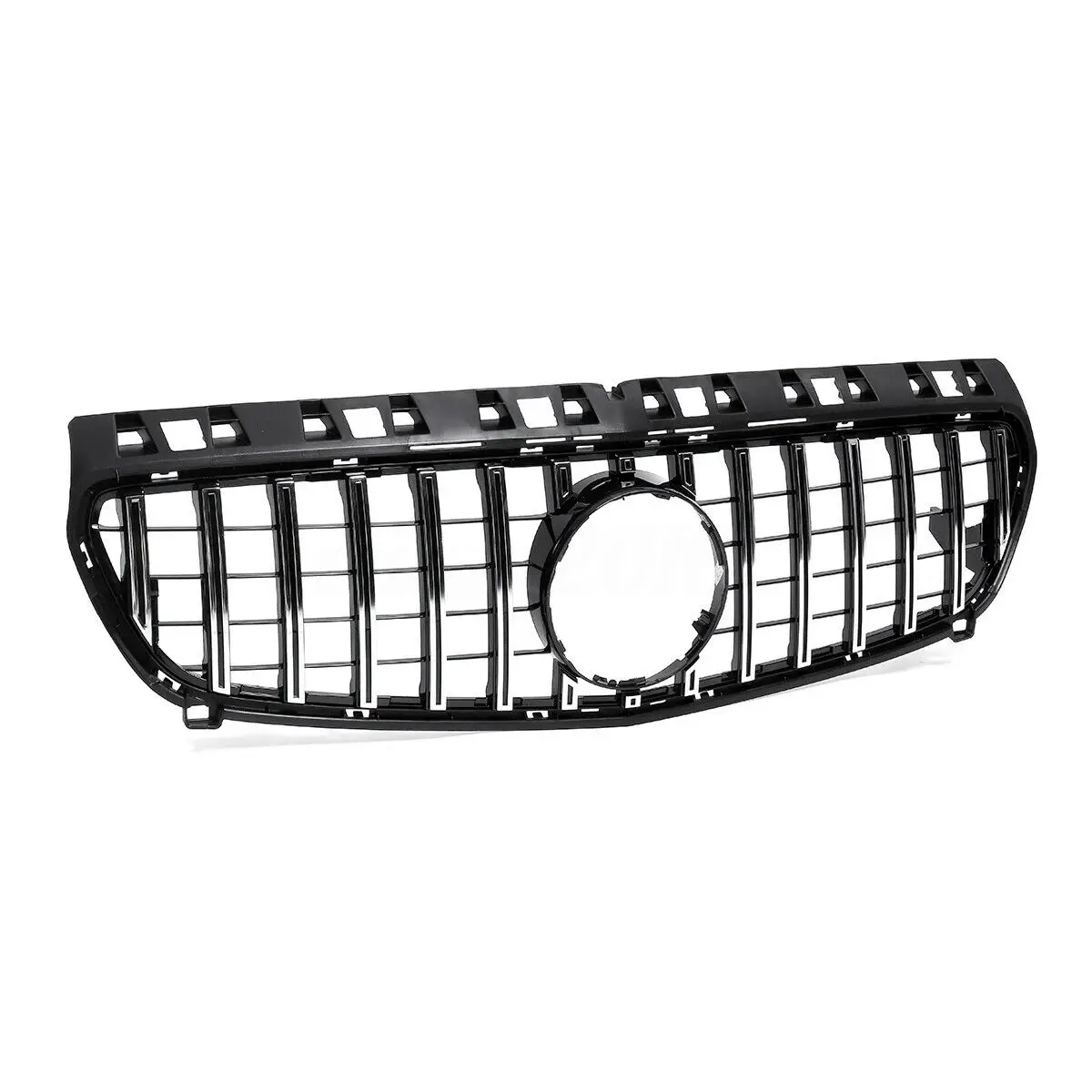 Grill Front Grille For Mercedes Benz A Class W176 2013-2015 A180 A200 A250 A45 AMG GT Style Silver/Black Upper Bumper Hood Mesh