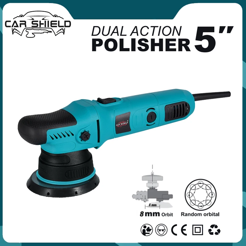 

Car Shield 1000W 5 Inch 8mm Electric Dual Action Polishing Machine DA Random Orbital Auto Polisher Buffer