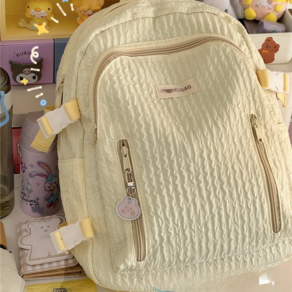 Estilo japonês mochila feminina harajuku meninas doce kawaii grande capacidade portátil multi-função sacos de escola all-match chique novo