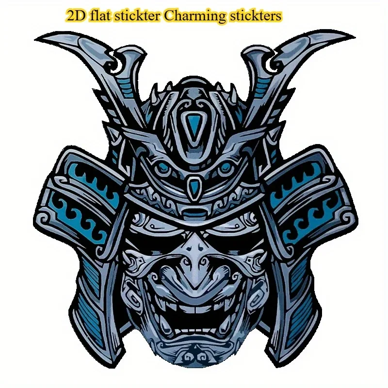 

1 шт., автомобильная наклейка «Шлем Samurai Warrior», японская тематическая наклейка для кузова/окна автомобиля, добавьте острое атмосферу к вашему автомобилю