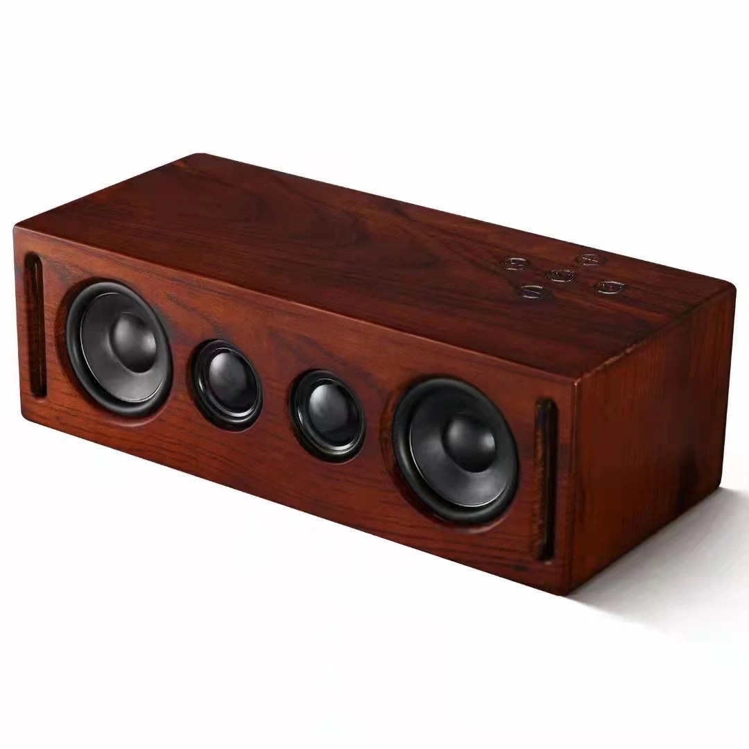 DJ Sound Box Professional Small Wood Made in China Nature Wooden Speaker System in Touch Buttons